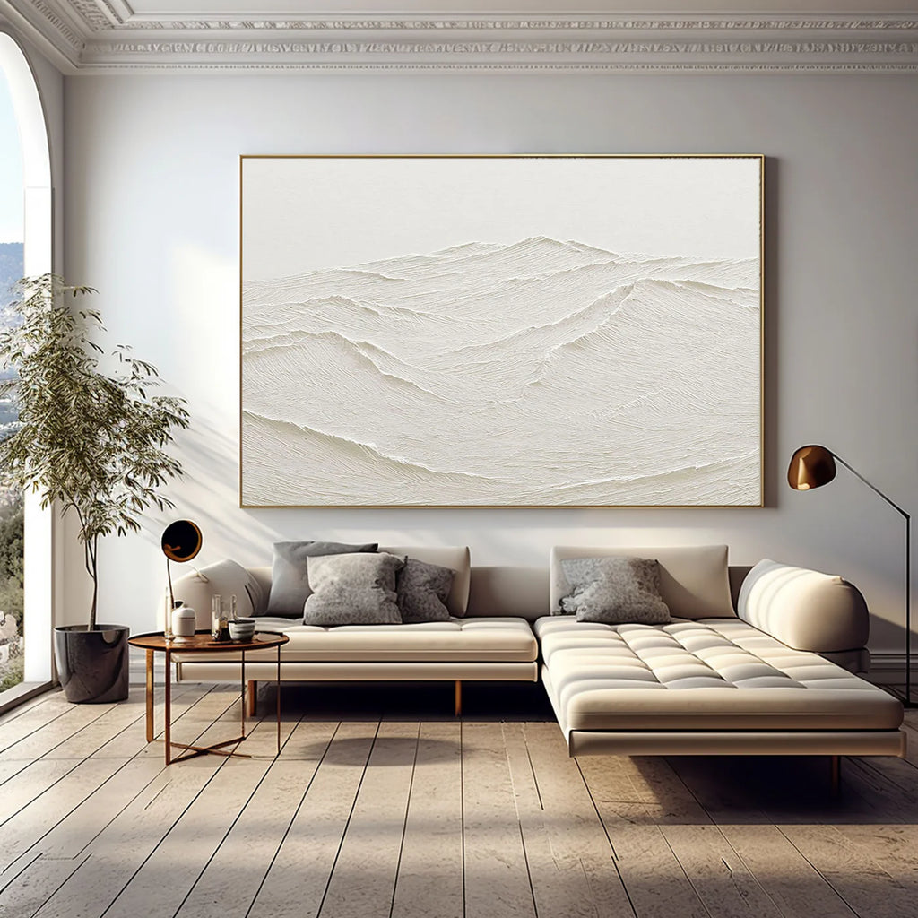 Plaster Painting "Ethereal Ridges"