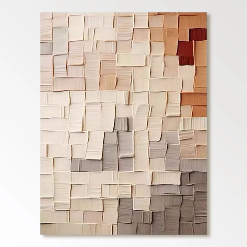Abstract Painting "Tissages Doux"