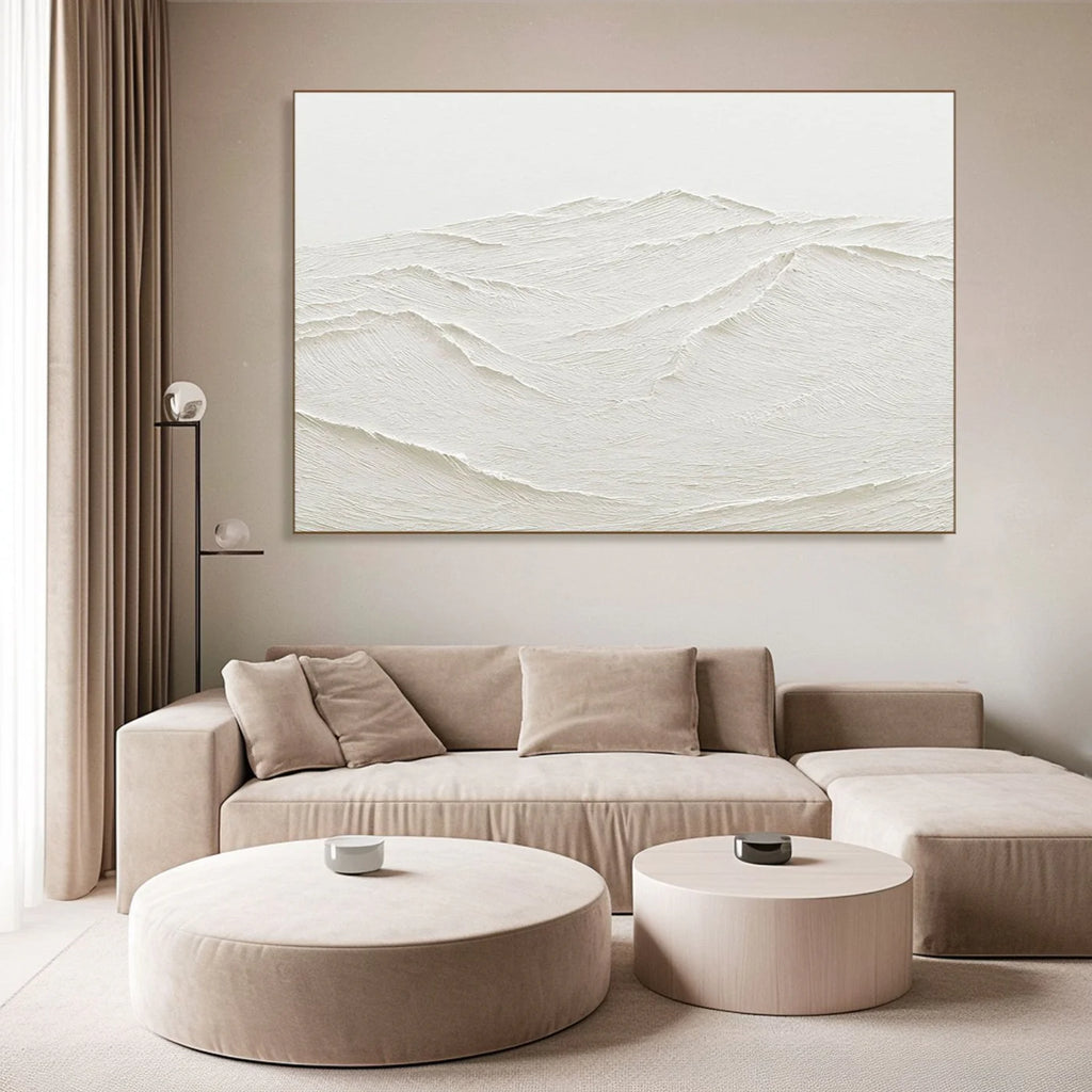 Plaster Painting "Ethereal Ridges"