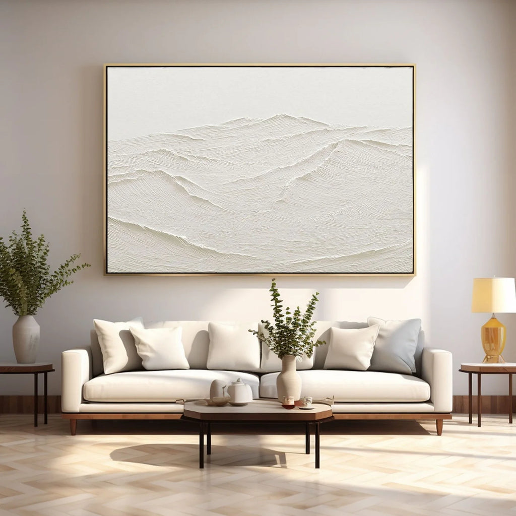 Plaster Painting "Ethereal Ridges"