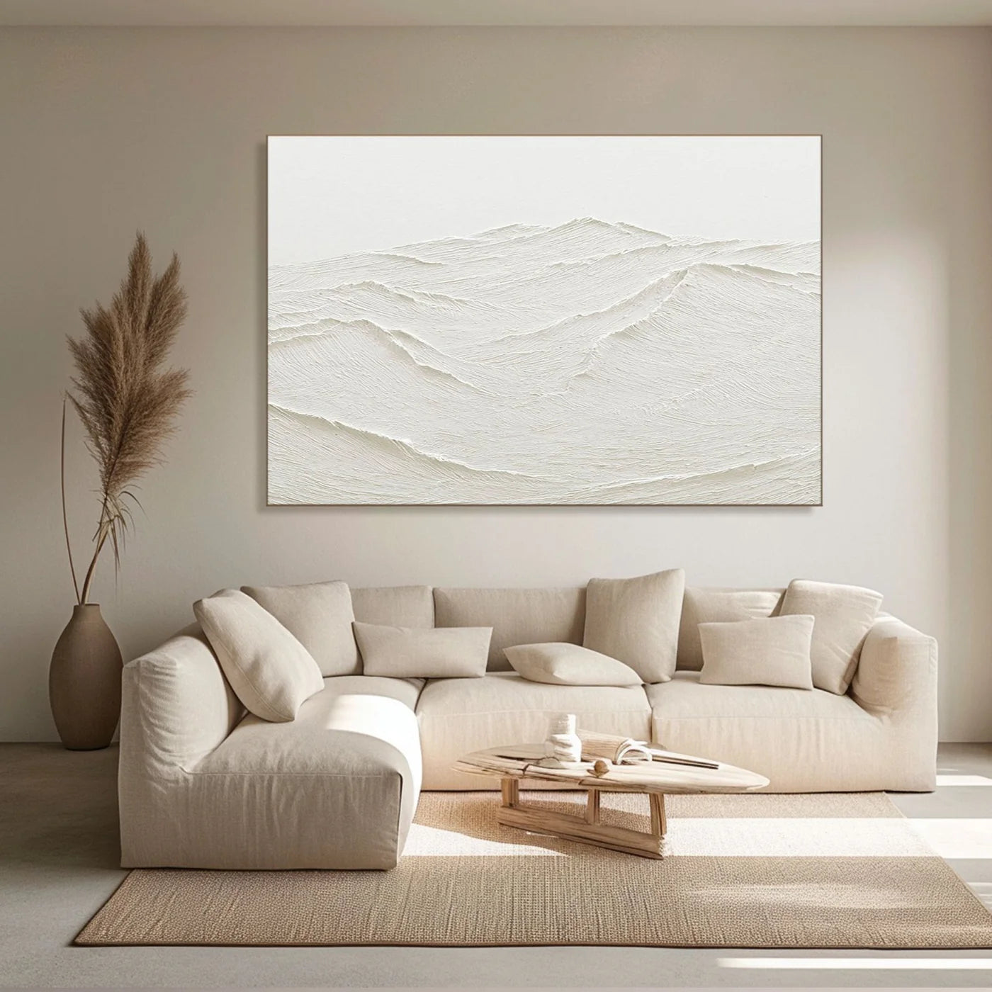 Plaster Painting "Ethereal Ridges"