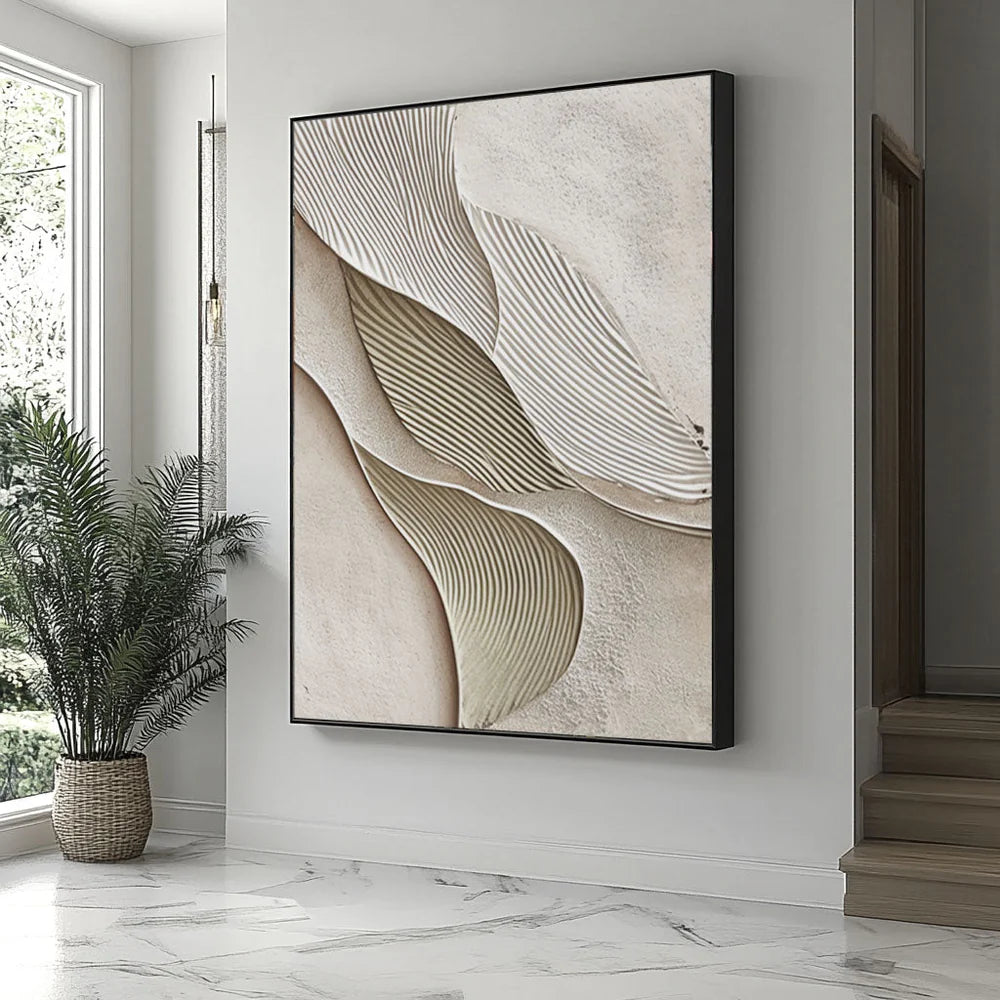 Plaster Painting "Terre Fracturée"