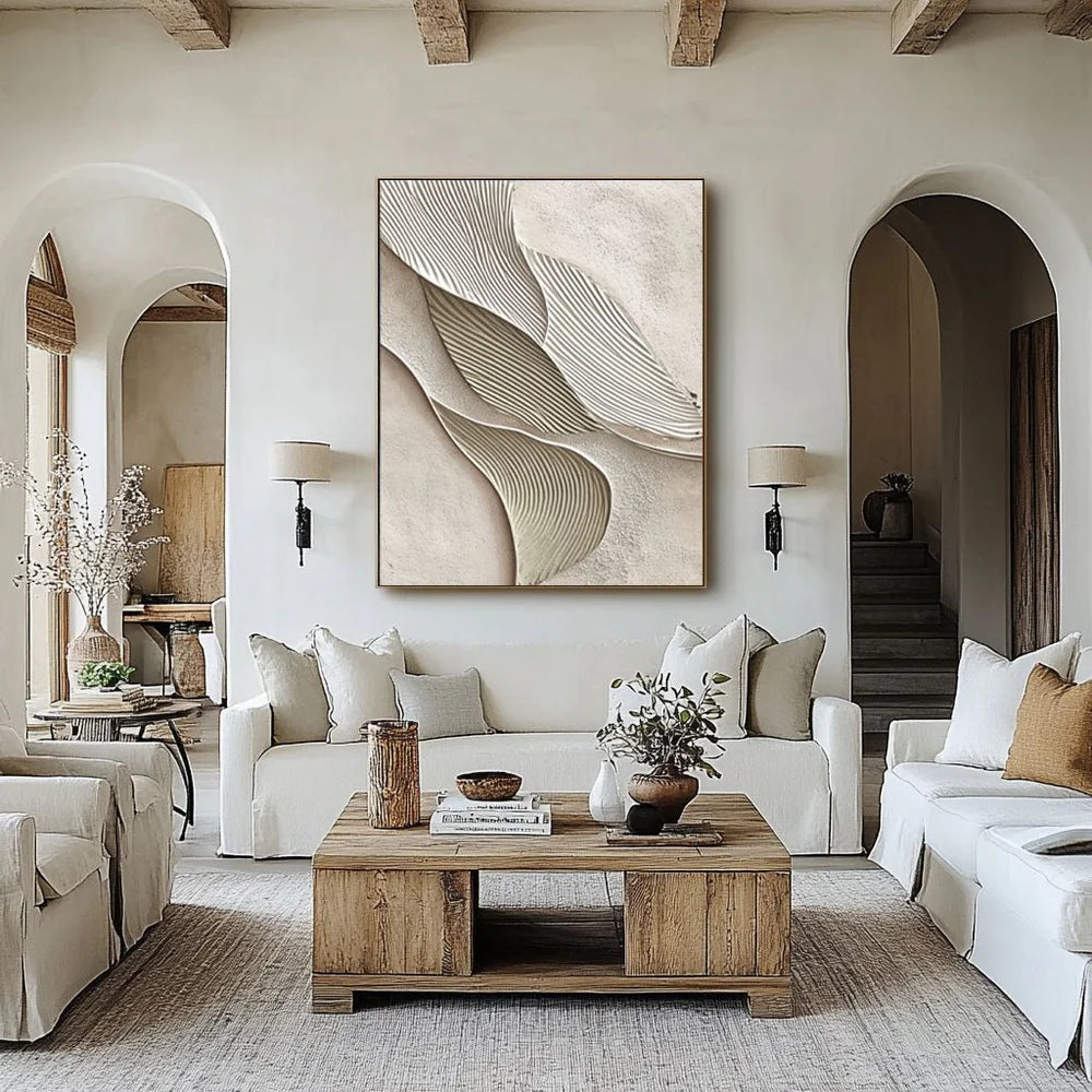 Plaster Painting "Terre Fracturée"
