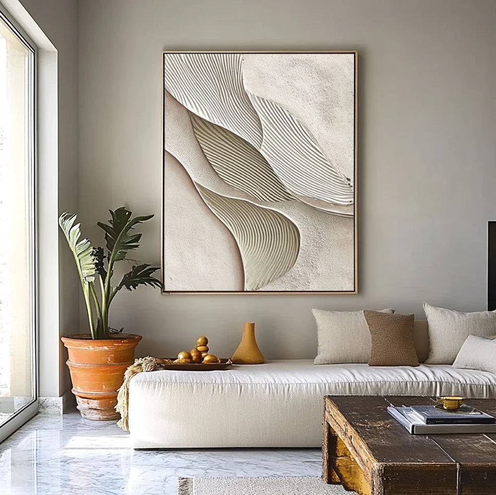 Plaster Painting "Terre Fracturée"