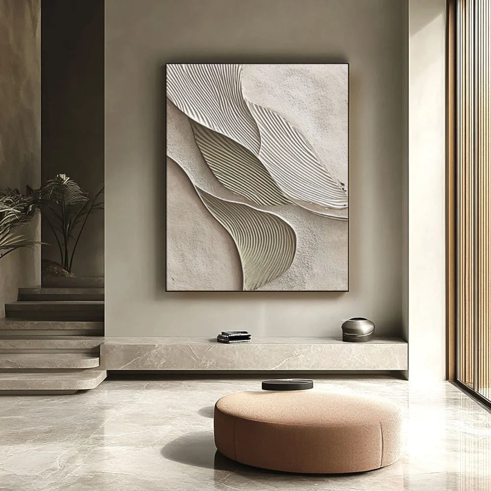 Plaster Painting "Terre Fracturée"