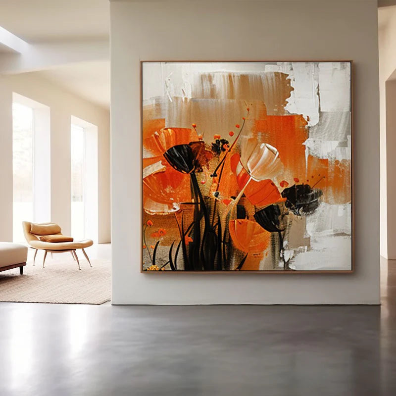 Plaster Wall Art "Chaleur Florale"